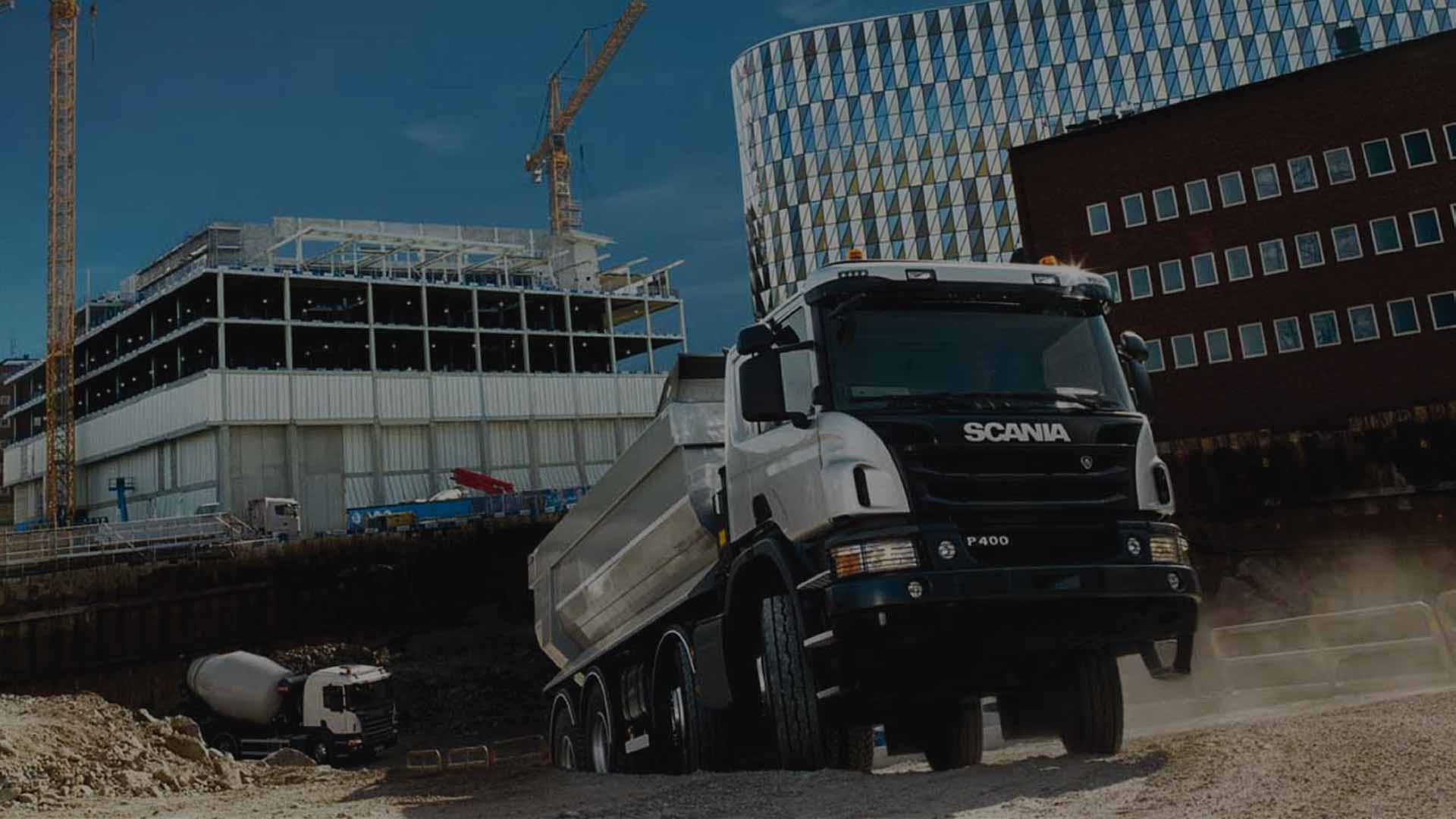 Грузовые автомобили Scania для строительства