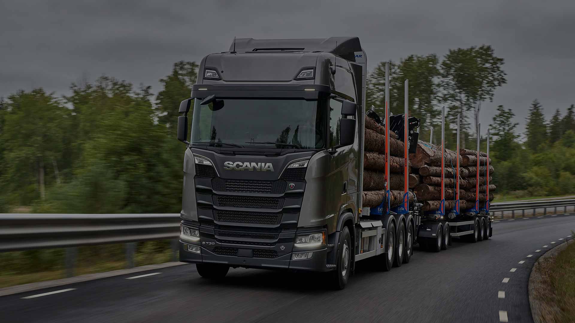 Лесовозы - сортиментовозы Скания (Scania)