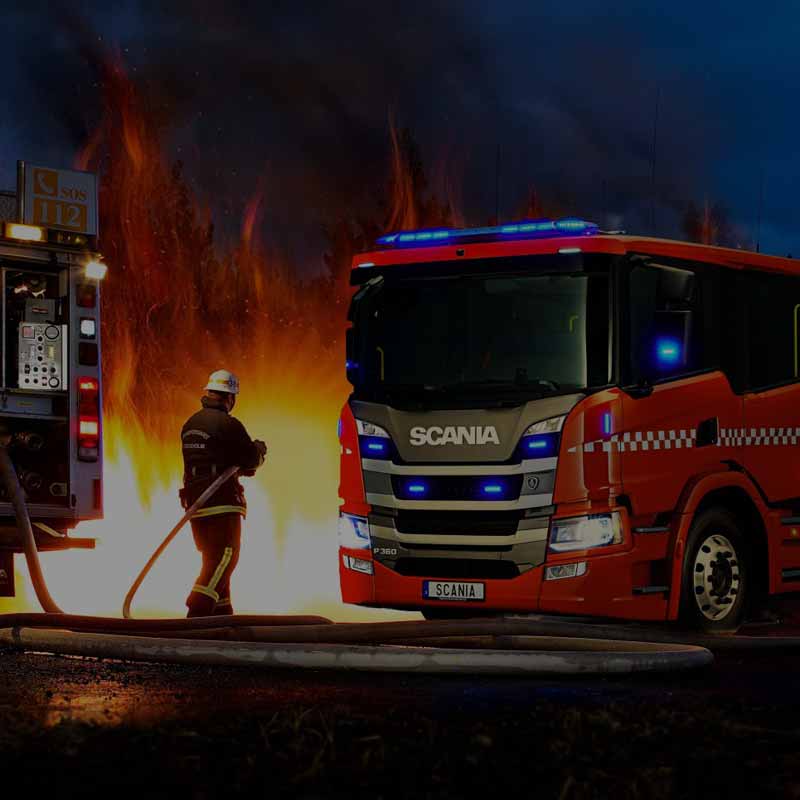 Пожарные автомобили Scania